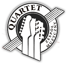 Logo QUARTET - zespół muzyczny, oświetlenie LED