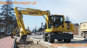 Wynajem koparki kołowej18 t Komatsu PW160