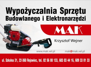 Wynajem sprzętu budowlanego i elektronarzedzi