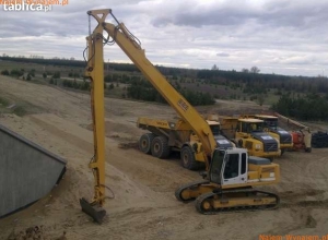 Koparka Liebherr Long z wysięgiem ramienia 18,5 m