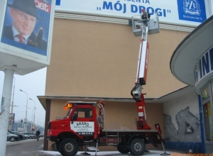 Podnośnik BREMACH 15m, 3,5t napęd 4x4