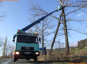 Podnośnik koszowy Bison TKA 26 KS na MAN L2000