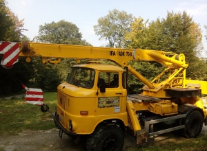 wynajem Wynajem Dźwig Ifa Adk 70, HDS Unimog 4x4, zwyżka, wiertnica