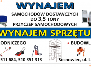 Wynajem Wypożyczalnia Glebogryzarkia Sosnowiec Będzin Katowice