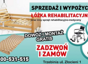 Wypożyczalnia ŁÓŻKO Rehabilitacyjne medycznych Bielsko Żywiec