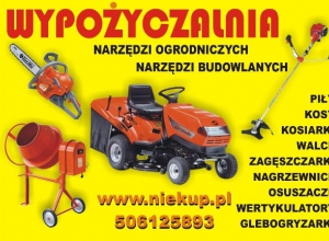 Logo Wypozyczalnia narzędzi ogrodniczych, budowlanych