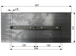 Łopatki do zacieraczki 900 mm przekładane