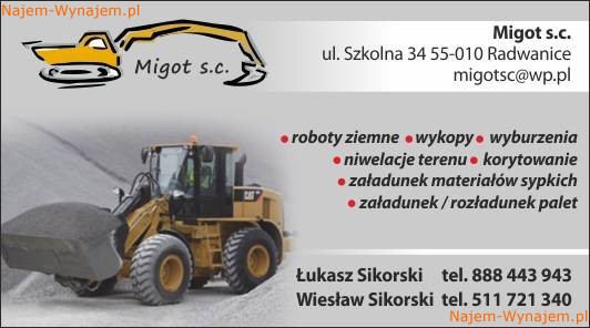 Koparki i ładowarki usługi