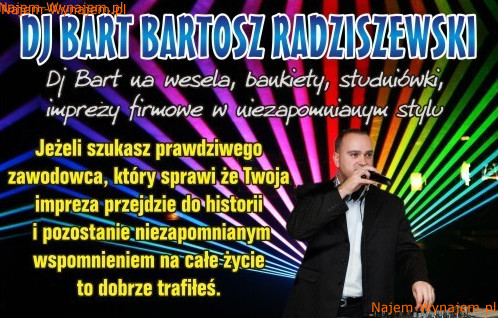 Dj Bart na wesele studniówke bal Sokółka Białystok Łomża