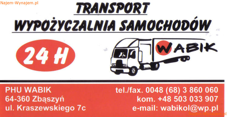 Wypożyczalnia samochodów Wynajem autolawet