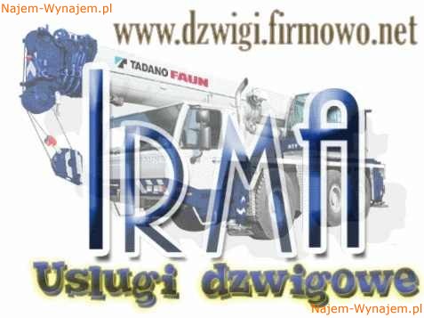 Uslugi dzwigowe, dzwigi wynajem, usługi żurawiem. Sprzedaz plyt drogowych